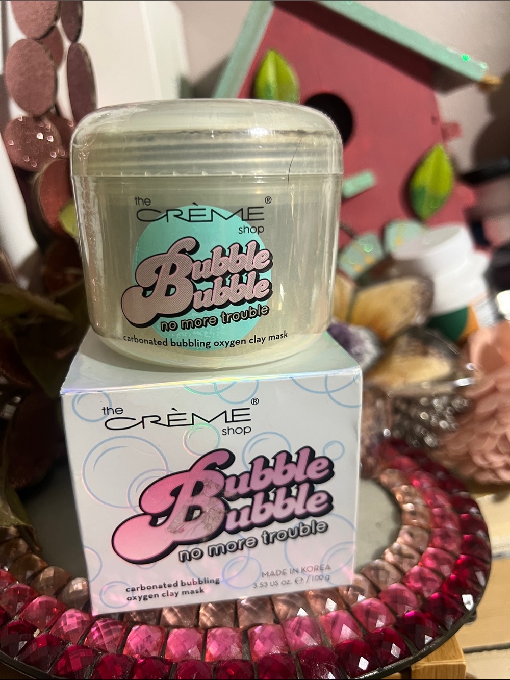The Creme Shop  Bubble Bubble Carbonated Bubbling Oxygen Clay Mask 3.53 Oz. SEAL